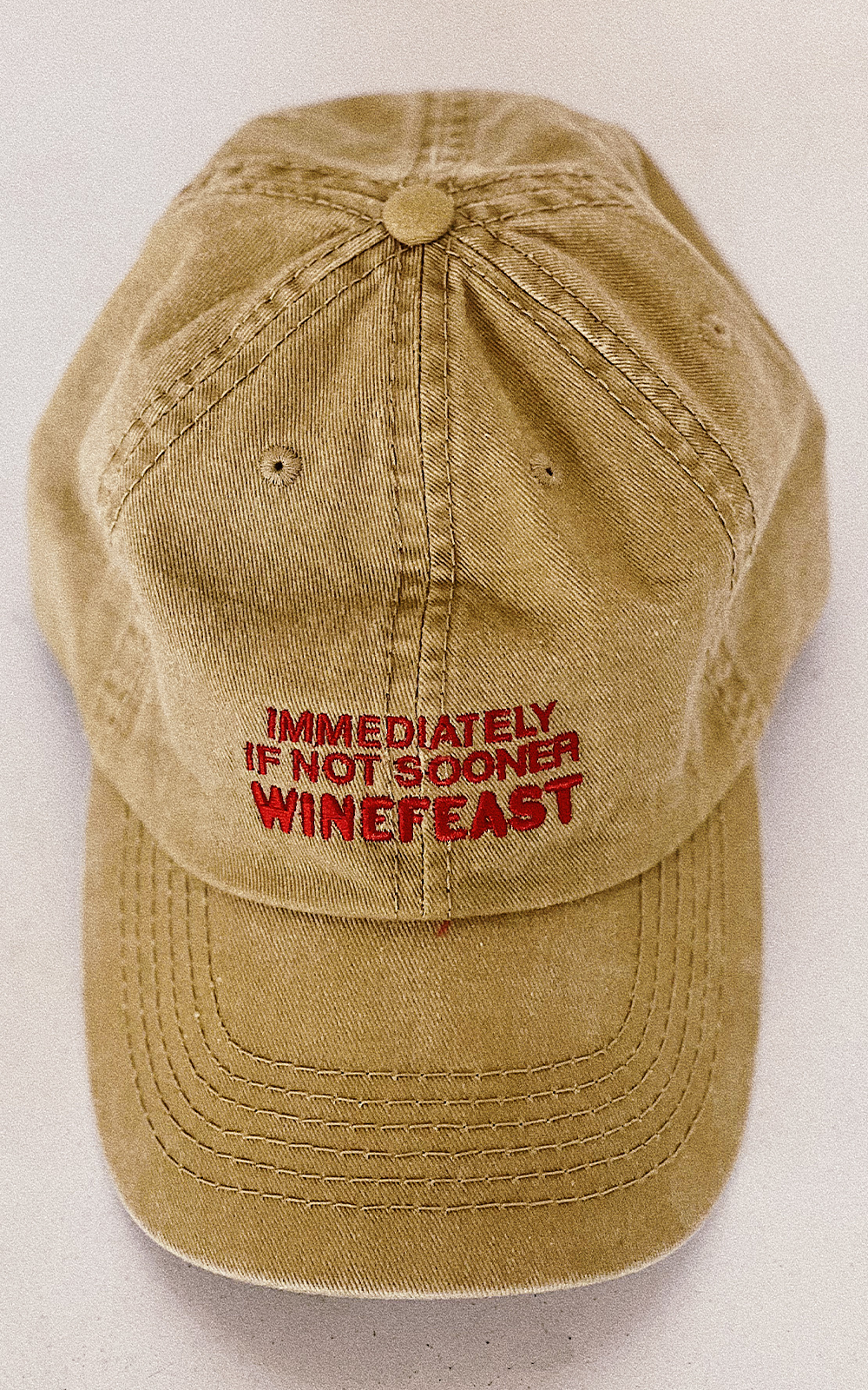 Official Winefeast Dad Cap in Khaki