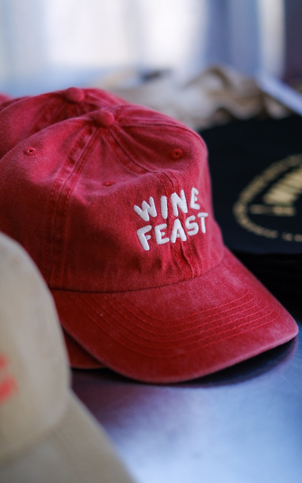 Official Winefeast Dad Cap in Red