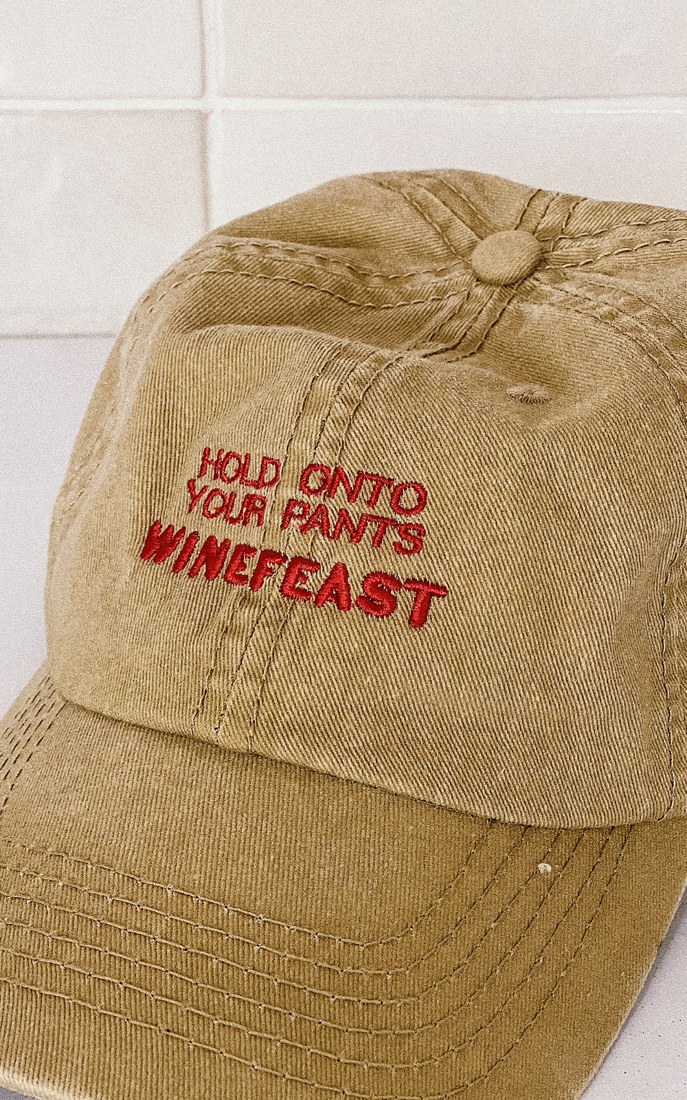 Official Winefeast Dad Cap in Khaki