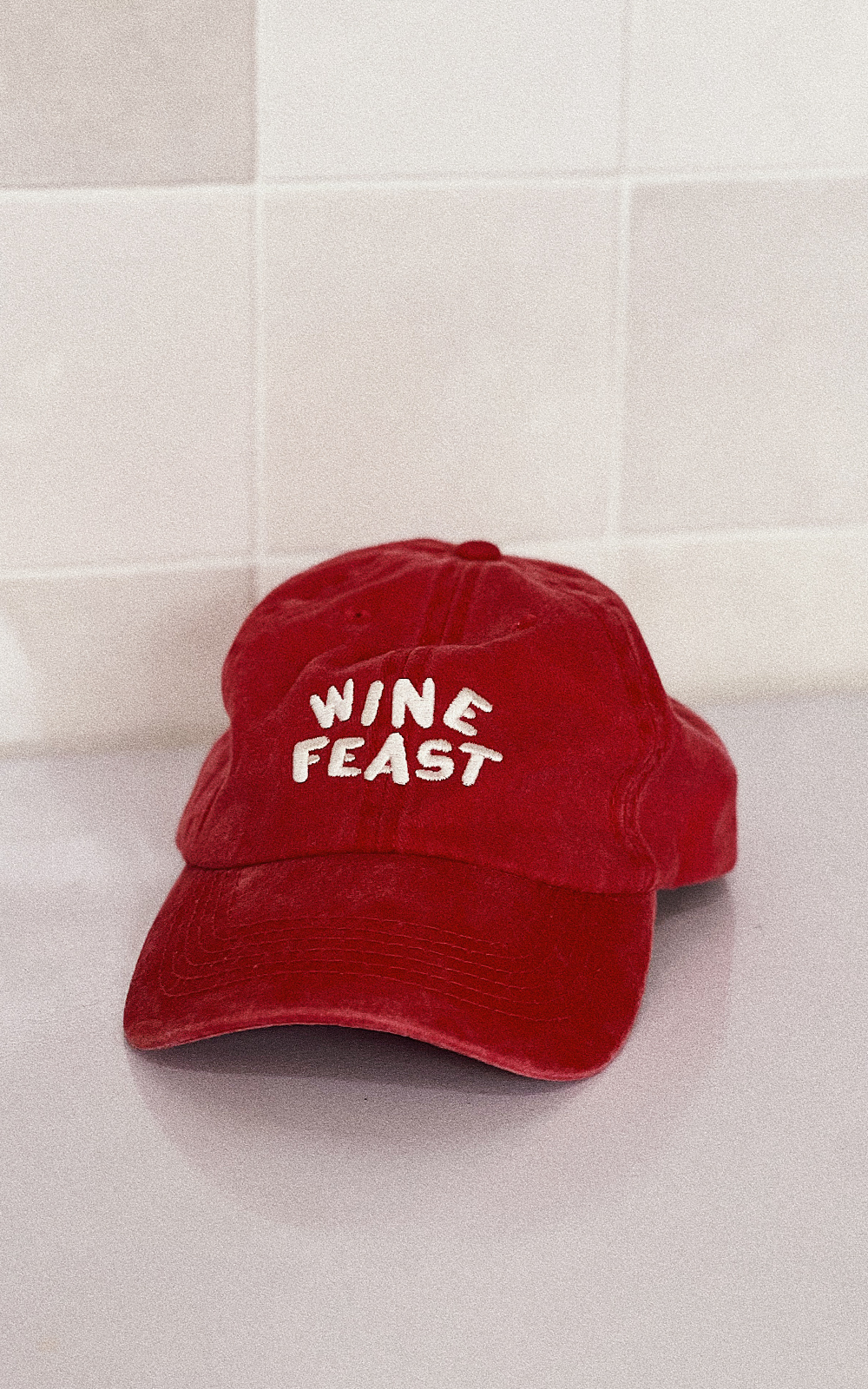 Official Winefeast Dad Cap in Red